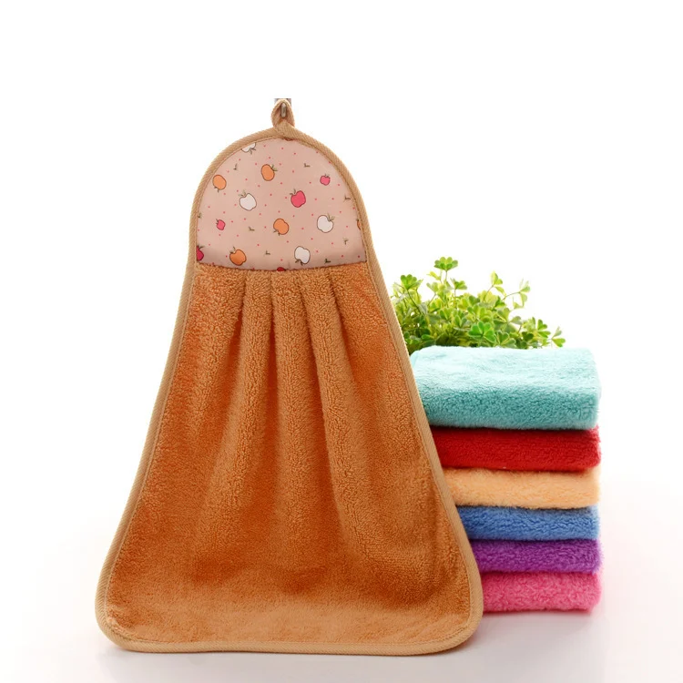 2021 Original Design 20x20 coral fleece hanging towel