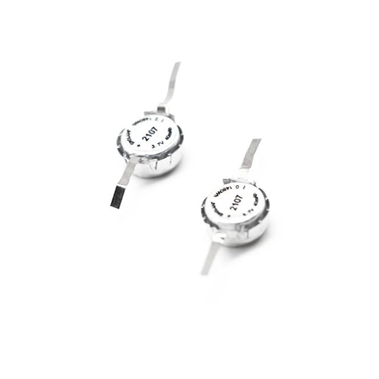 JHY Button Rechargeable 1045 3.7V 40mAh 3C lipo battery Lithium Polymer Battery for TWS headset