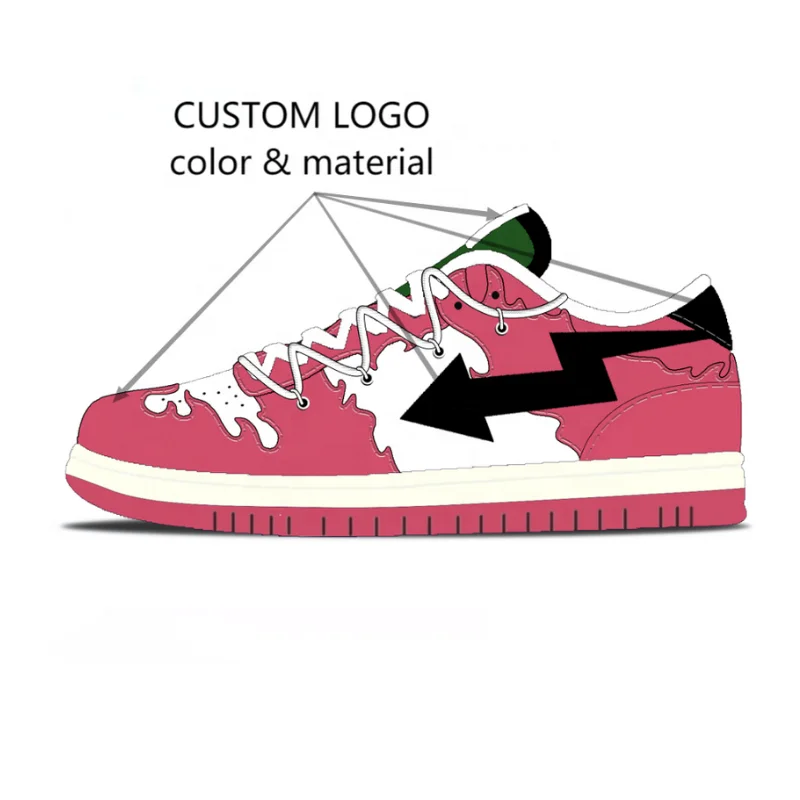 2022 Custom SB High Top Low Logo Brand Split Genuine Leather Manufacturer Women Men Private Label Casual Sport Shoes Sneakers