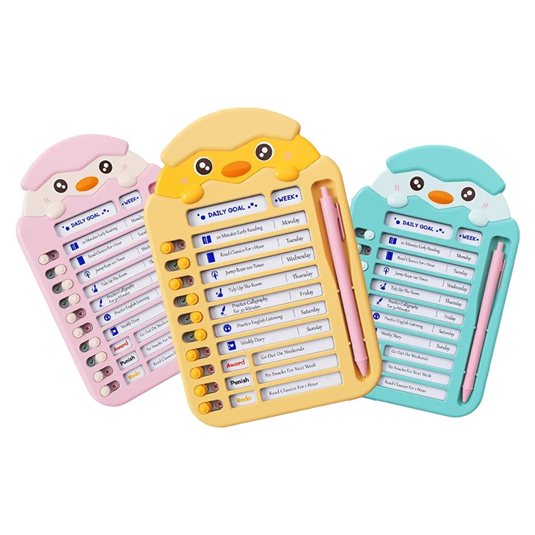 Custom Kids Time Management Training Tool To Do List Self-Discipline Clock Cards Early Education Toy Children