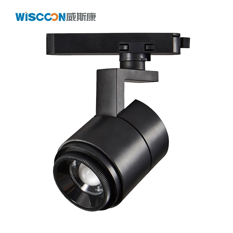 Wiscoon Quality Surface Mounted Down Spotlights 15W Dimmable Remote Control Lights Adjustable Led Track Light Square Spotlight