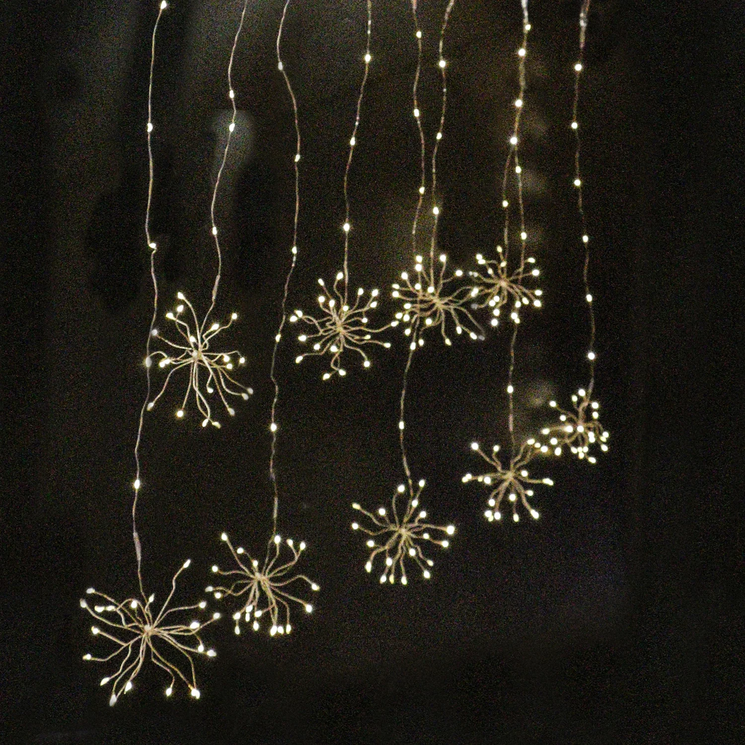 Fairy light LED curtain light with hanging firework lights indoor use USB plug christmas 231L