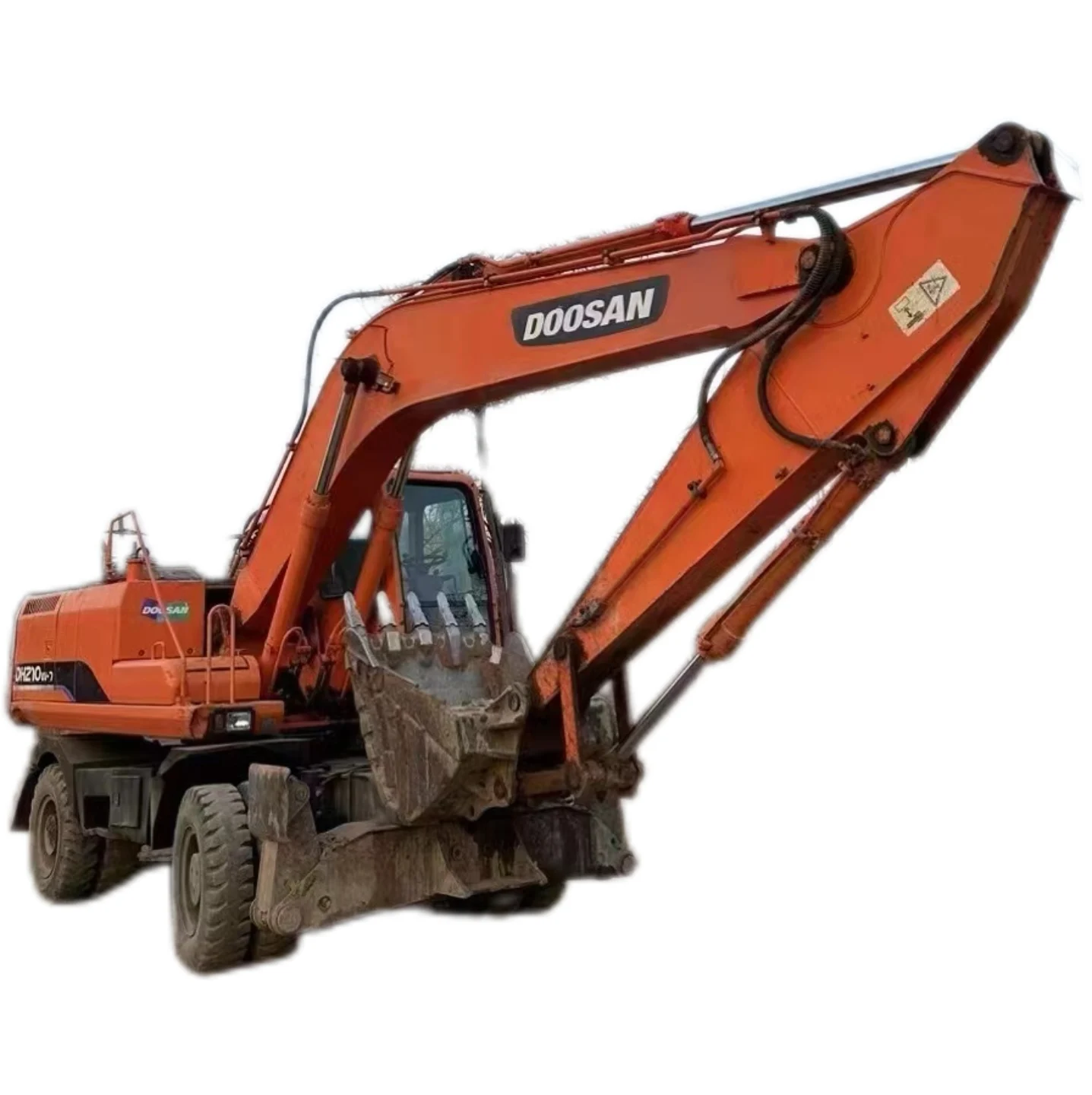 Doosan daewoo DH210 210 колесный экскаватор Южная Корея doosan dh210w-7 для продажи