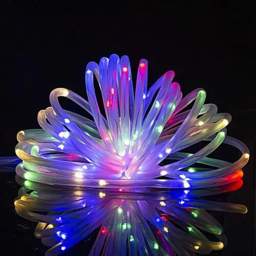 10MM 13MM DIP Waterproof IP65 1 Yellow UV Resistant Waterproof Led  Rope Light for Party Decoration