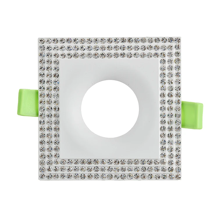 Высокое качество, индивидуальный антибликовый квадратный Светодиодный точечный светильник skd mr16 gu10 с кристальной рамой