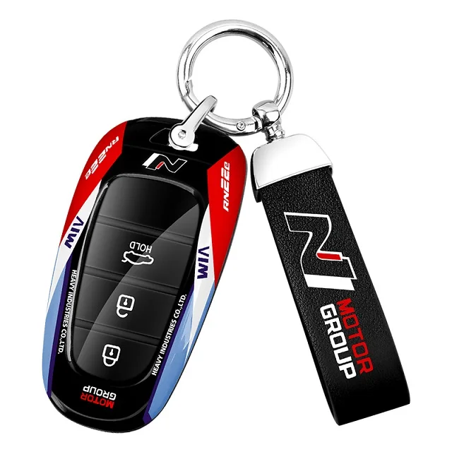 Chaoju Fashion ABS Racing Car Remote Key Case Fob Cover Bag holder wallet For Hyundai with Keychain Accessories