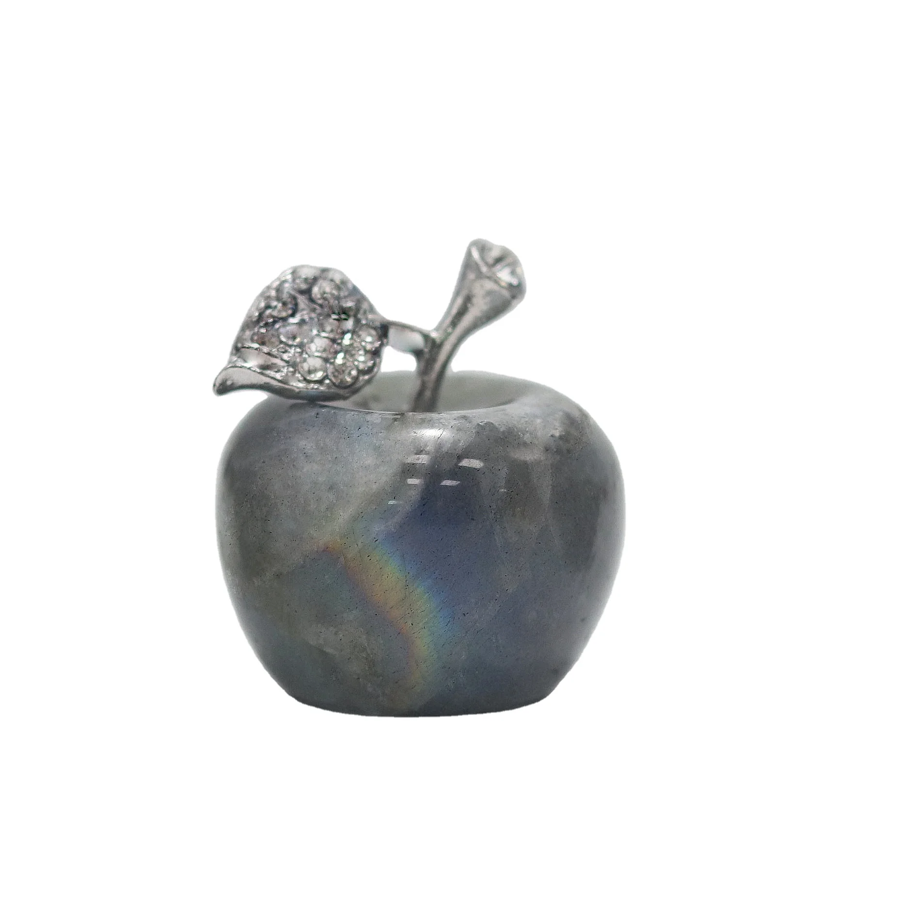 Crystal apple halloween decorations feng shui appreciation gifts  crystal apple semi-precious stone crafts
