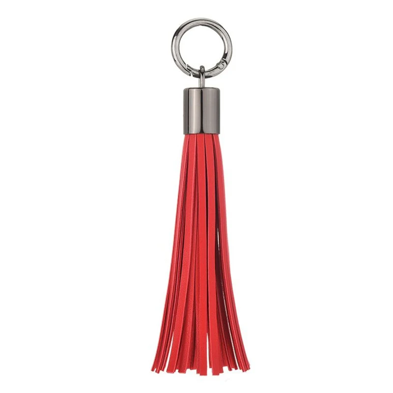 Popular PU Leather Tassel Bag Pendant Tassel Keychain Accessories tassel decoration