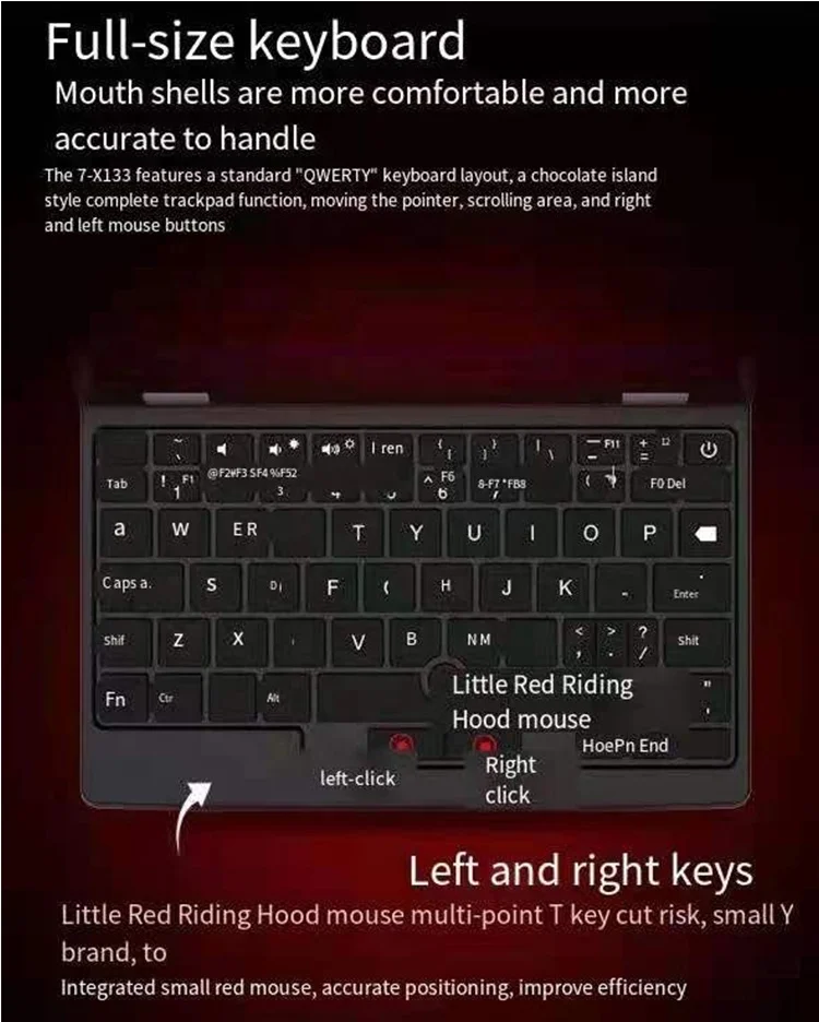 New design cheap mini laptop 7 inch touch screen J4105 12GB Ram SSD 512GB 1TB Win 10 packet notebook best netbook computer pc