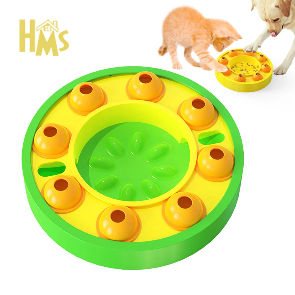 New Design Dog Puzzle Feeding Playing Training Toys Interactive Slow Dispensing Food Bowl