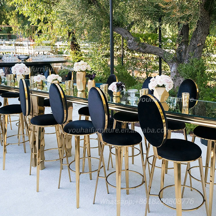 
Modern hot selling PU leather Bar furniture commercial used leather stainless steel frames stool bar chairs 