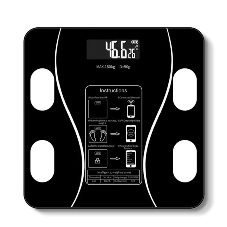 Бытовые электронные весы для индекса массы тела с помощью приложения