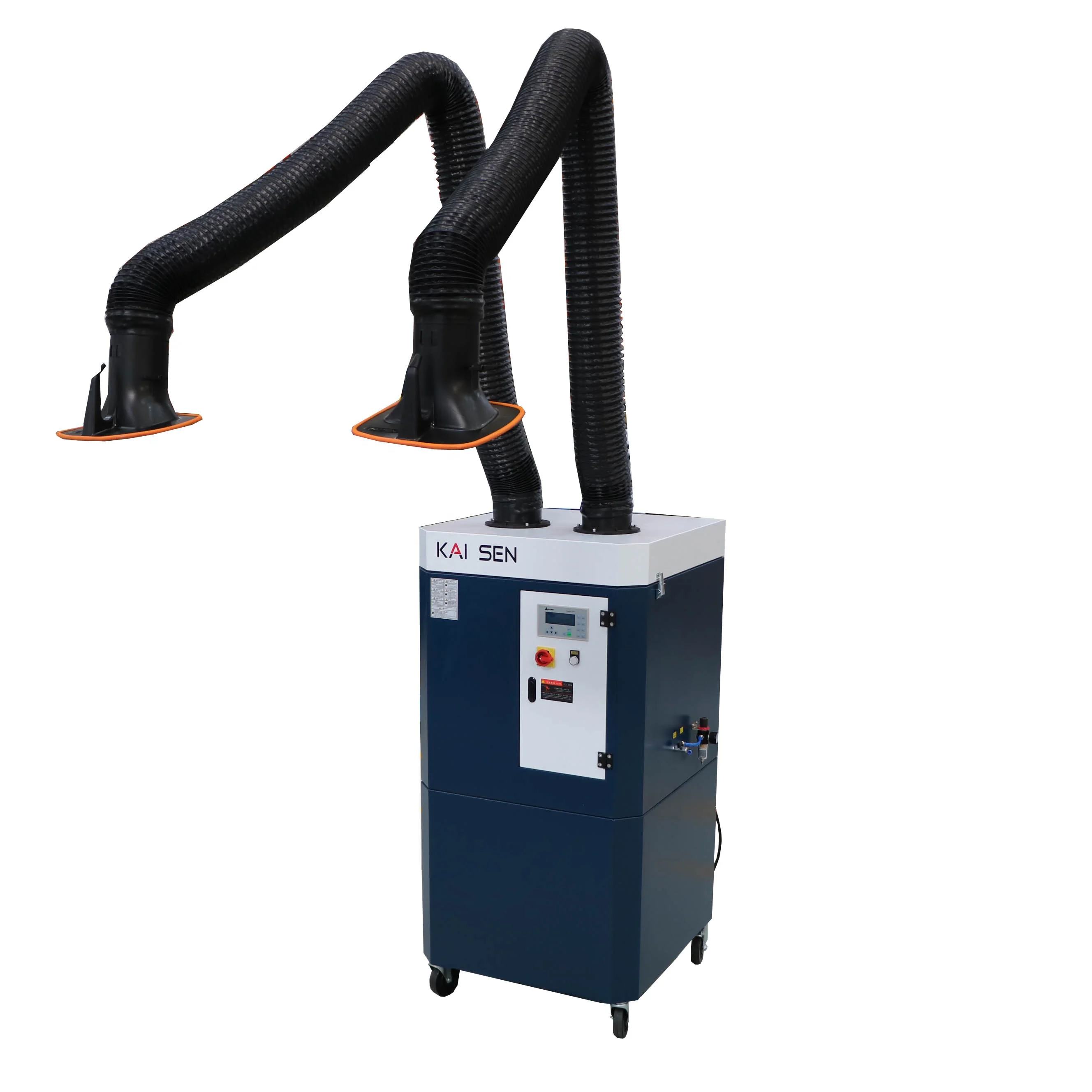 Welding Fume Purifier Metal Dust Collector 2.2 kW  With 2 Arms HEPA Filter