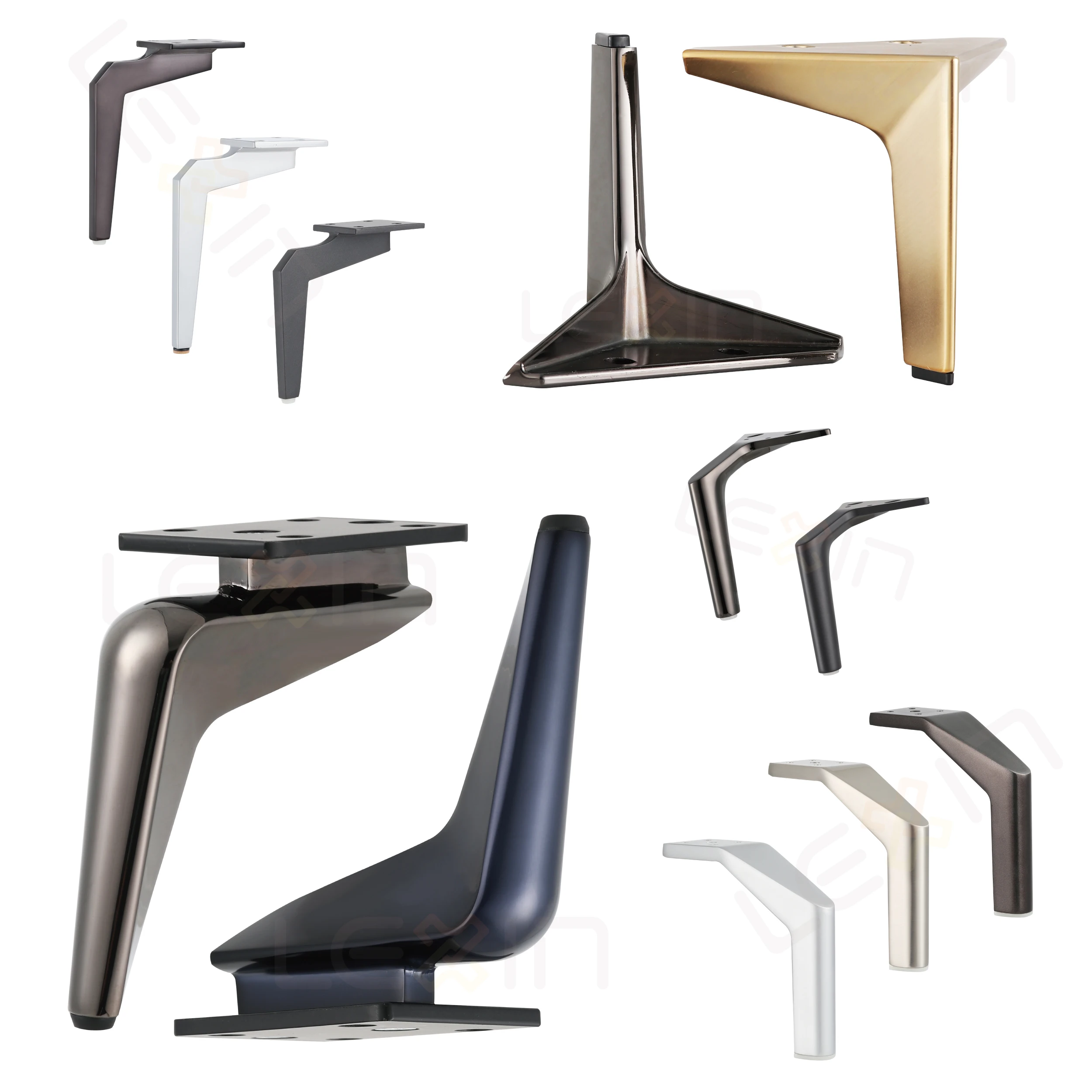 New Arrival Luxury Modern Aluminum sofa leg Furniture Hardware Accessories Metal sofa leg