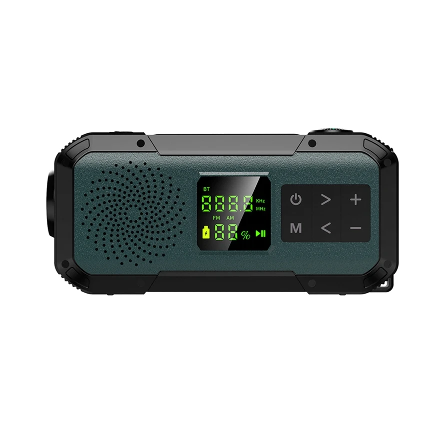 Радиоприемник Tws с двумя звуковыми колонками 14 Вт радио питанием от солнечной батареи подставкой для велосипеда и мотоцикла сделано в