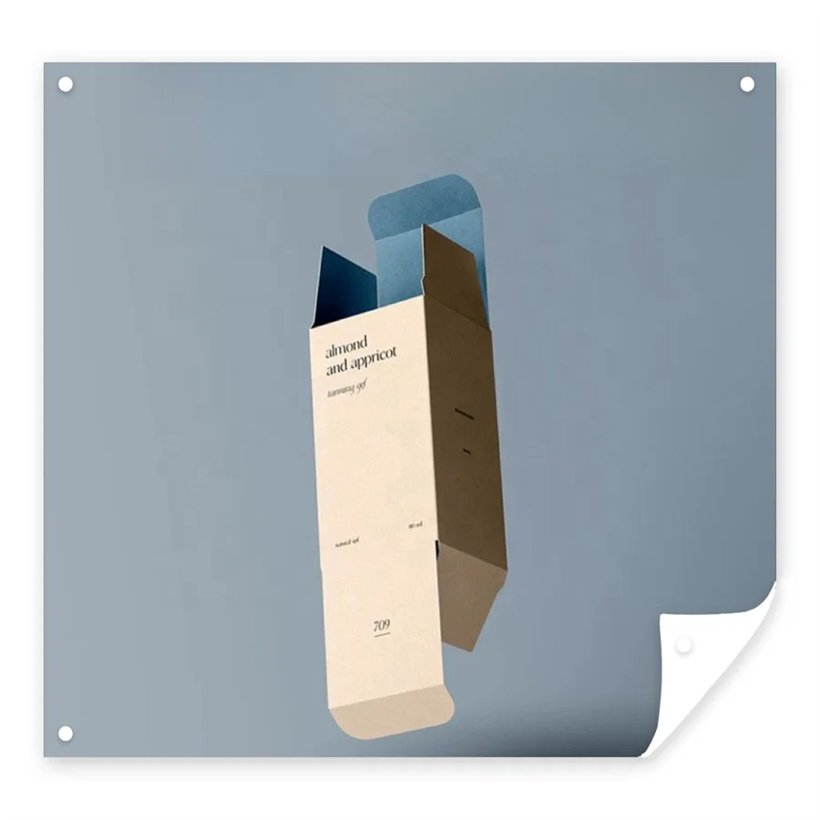 Custom Cardboard Toiletries Packaging Box for Makeup Tools and Perfumes with Silk Screen Printing for Cosmetic Use