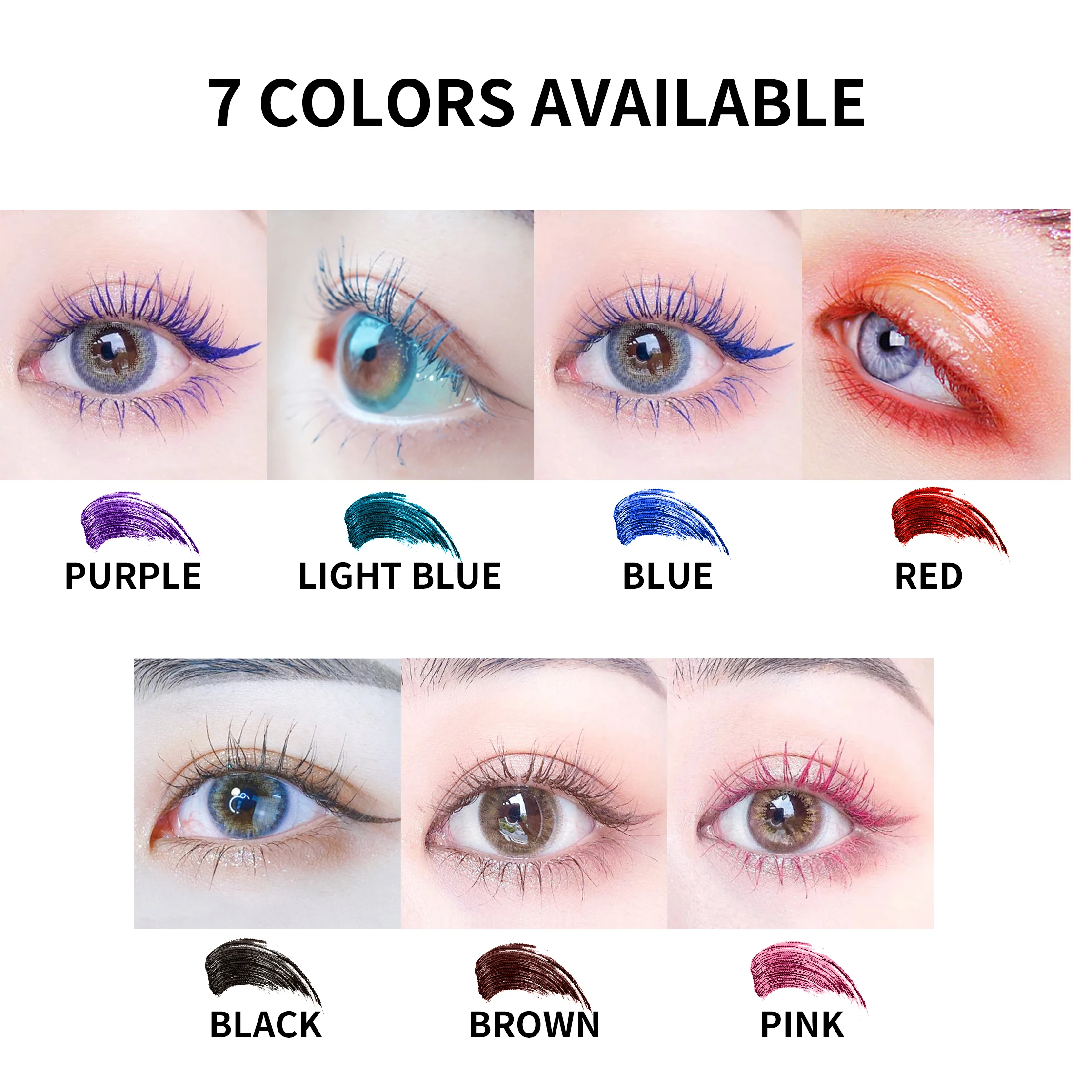 Wholesale Private Label Eyelash Lengthening cosmetic mascara makeup waterproof natural vegan private label Eye Mascara