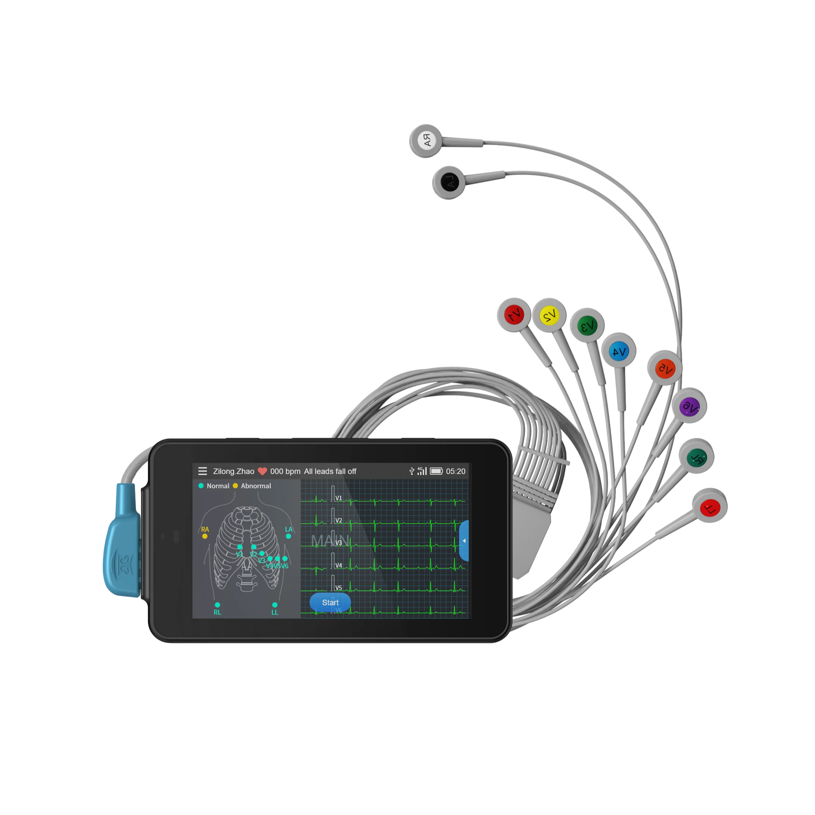 24 Hours Handheld  Monitor Portable Ecg Best Choice handheld portable EKG wireless ECG