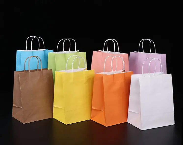 Wholesale paper handbag packaging bag gift pen paper bag overprint l ogo