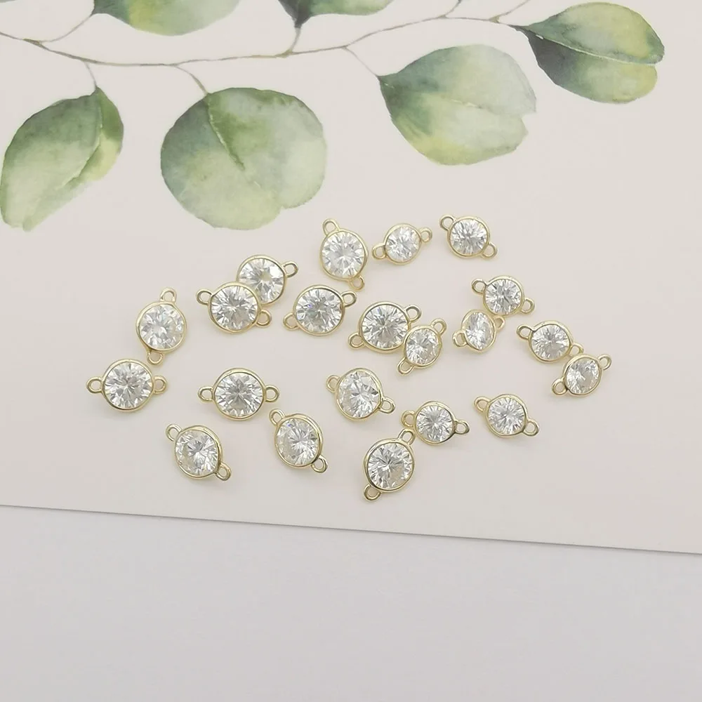 Solid Gold Accessory Custom Size 3mm 4mm 5mm Round Bezels 9K 14K 18K Gold Bezel Asseccory for Setting Diamond Stones