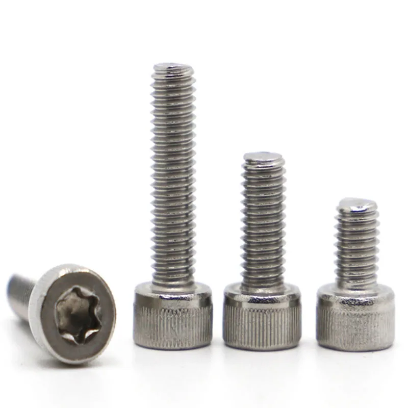 DIN912 M3 M4 M5 M6 Нержавеющая сталь A2 70 Torx охранные противоугонные болты с шестилепестковой головкой