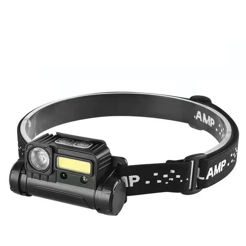 Type-c Rechargeable Strong Light Sensing Outdoor Running Waterproof Camping Hiking Head Light