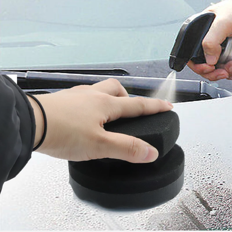 Hexagonal hand-held tire polishing waxing sponge for Clean tire waxing