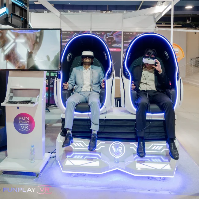 Игровой парк американские горки оборудование виртуальной реальности VR двойной стул 2 сиденья машина