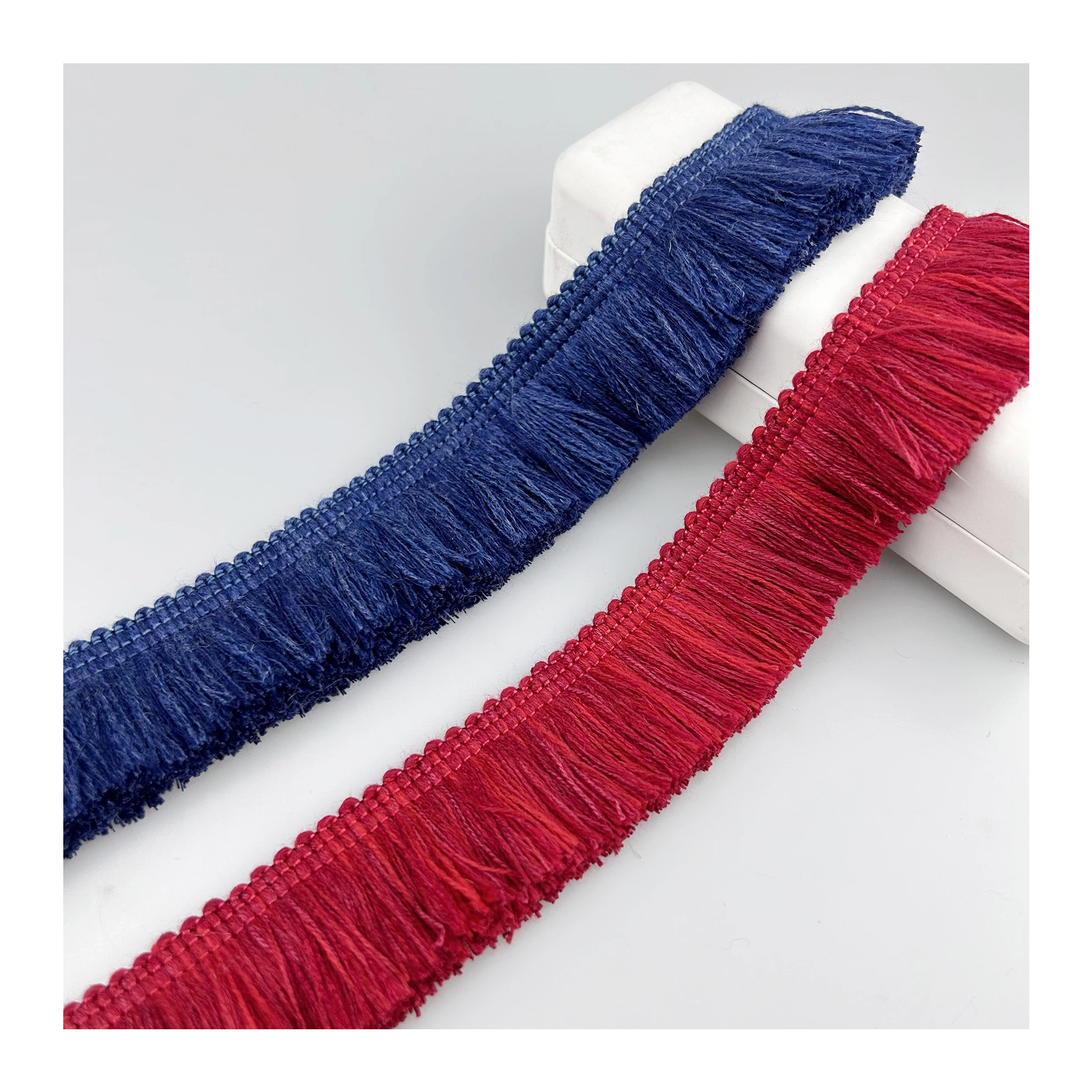 Wholesale 45mm Factory Decorative Brush Tassel Fringe for Pillow Cover Curtain Trimming