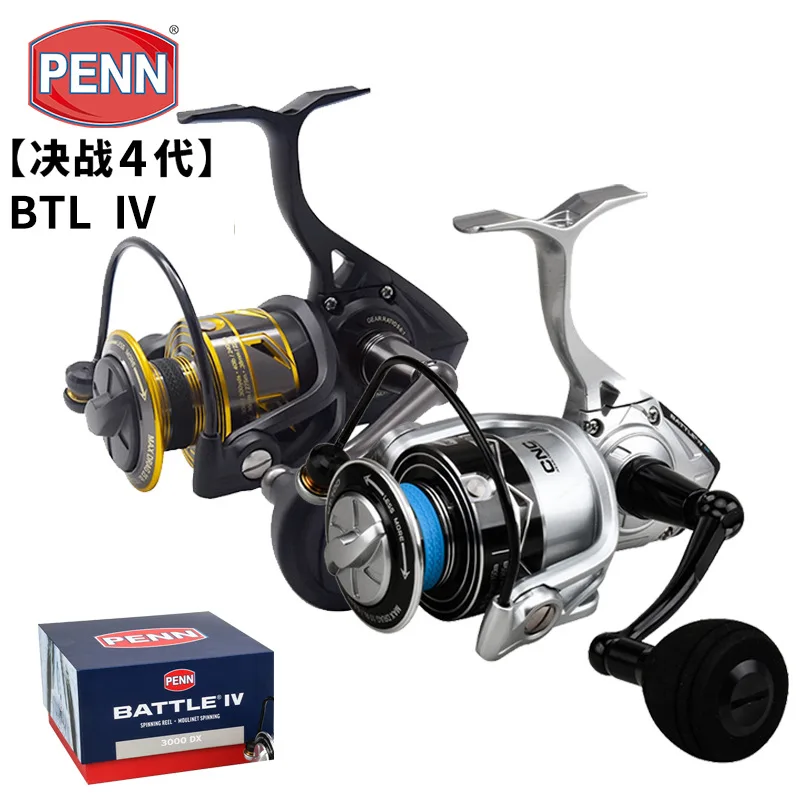 New PENN 100% Original Battle BTL IV 3000 - 10000 Saltwater Reel Full Metal Body Spinning Fishing Trolling Reel