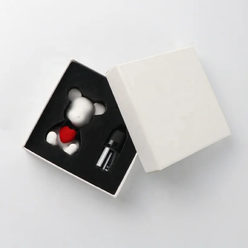 Stocked Wholesale Long Lasting Car Vent Perfume Clip Scented Ceramic Air Freshener Aroma Gypsum Diffuser Stone