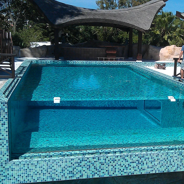 Big size hotel swimming spa pool outdoor transparent acrylic swimming pool manufacturers