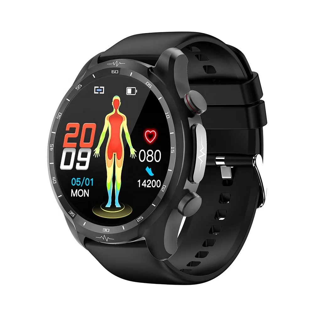 New Design E430 Smart Watch 360*360 HD Screen Body Temperature Blood Glucose Monitoring ECG Smart Watch for Men Women