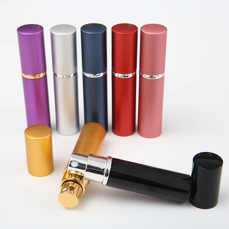 5ML 8ML 10ML 15ML 20ML Unique Beautiful Aluminum Empty Pocket Decorative Small Round Perfume Bottle