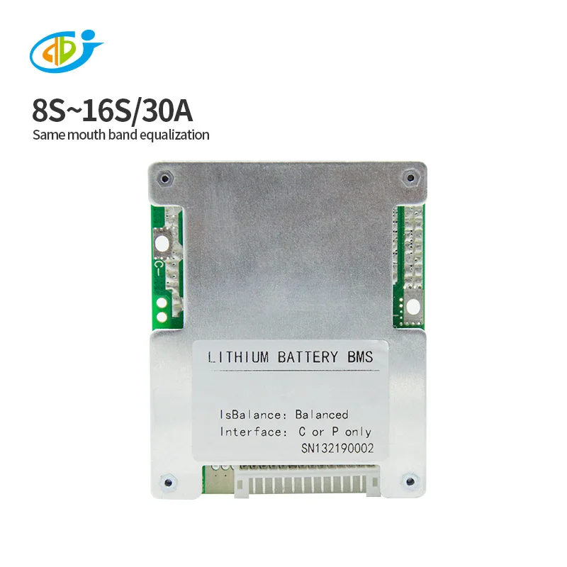  Печатная плата jiabaida 7S/8S/10S/12S/13S/14S/16S 30A bms для аккумуляторного блока литиевая lifepo4