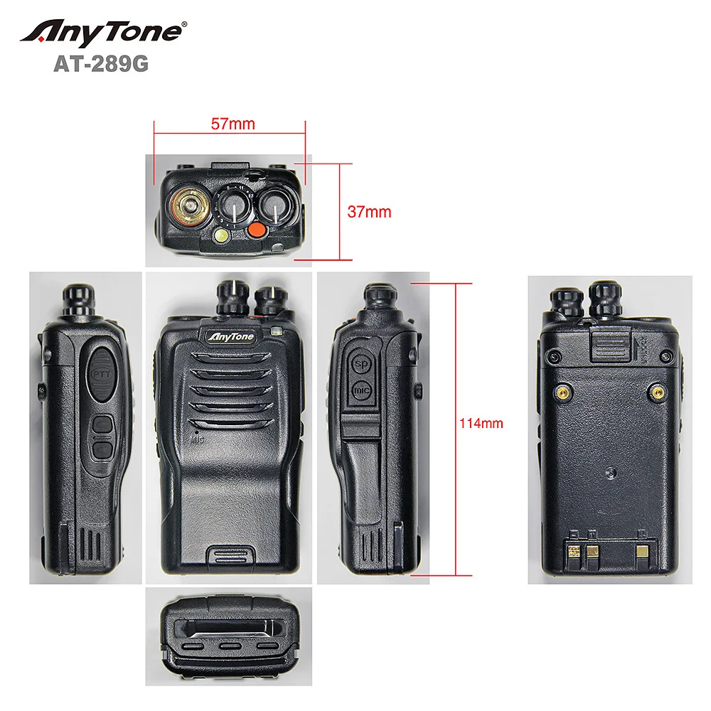 Anytone AT-289G VHF Любительская рация двойного диапазона портативная приёмопередаточная радиоустановка 10 км дальность