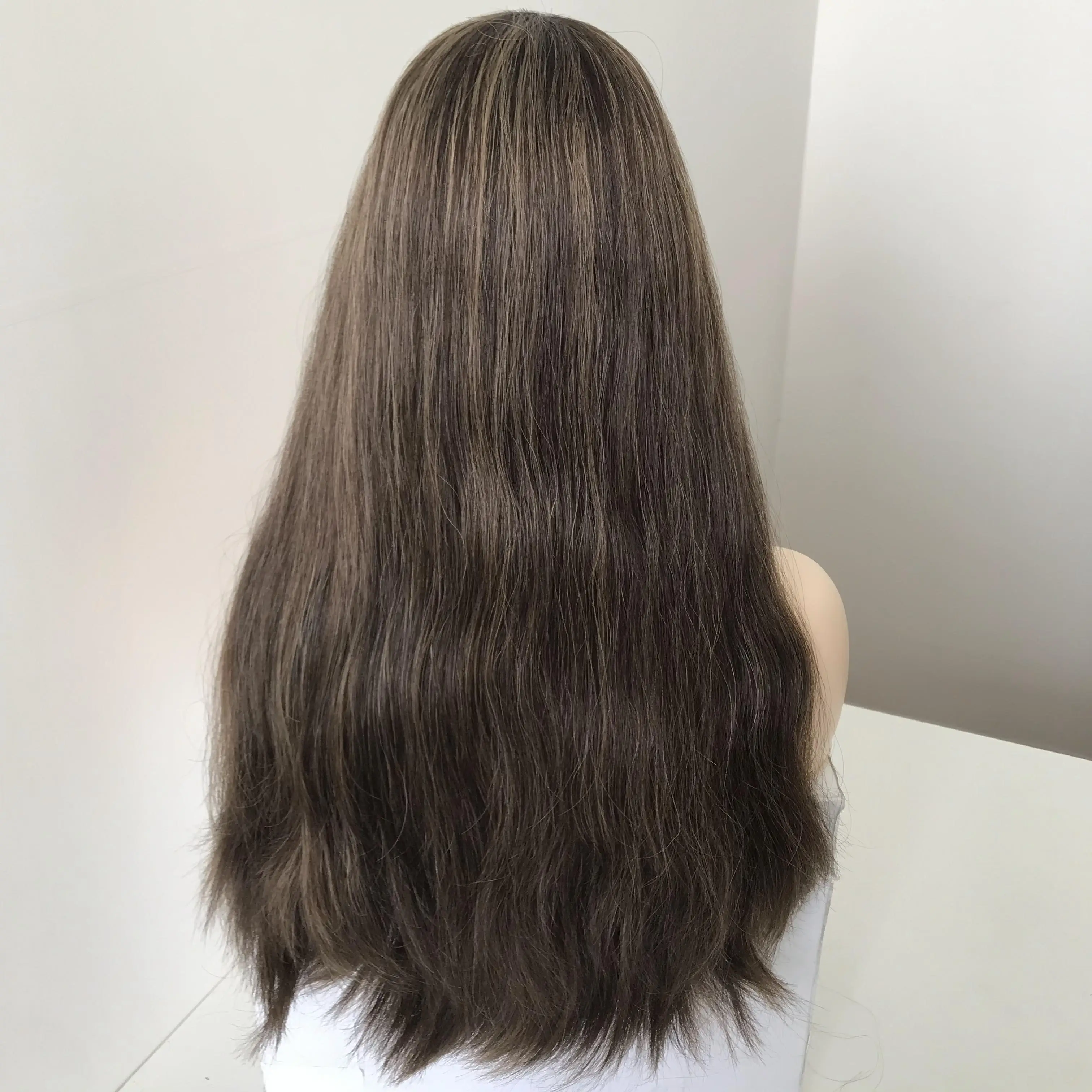 LX203 Wholesaler Non-processed Brazilian Virgin Human Hair Hat Fall Jewish Bandit Kosher Bandfall Wig