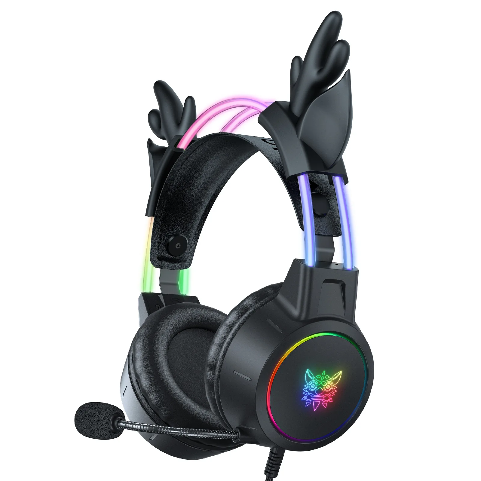 Hot Selling X15pro Headphones with Cute Animal Ears and Glowing Headband Ideal for Esports Gaming and Computer Use