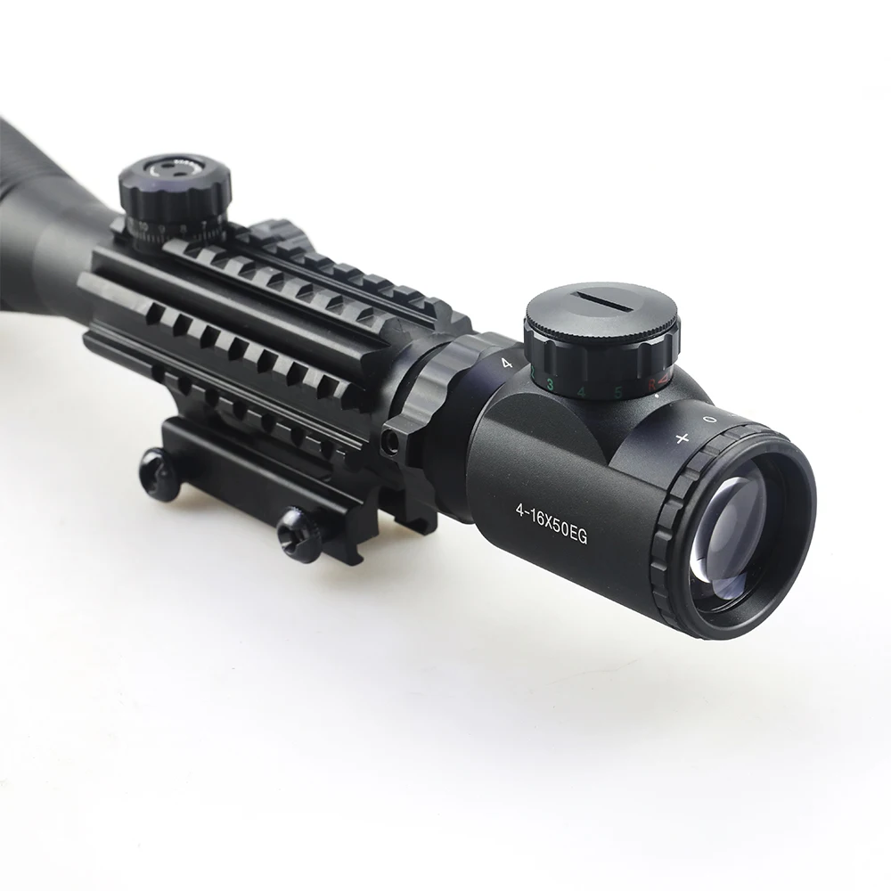 Optical scope C4-16X50EG Red&Green Illumination scopes With -10 Brightness Levels