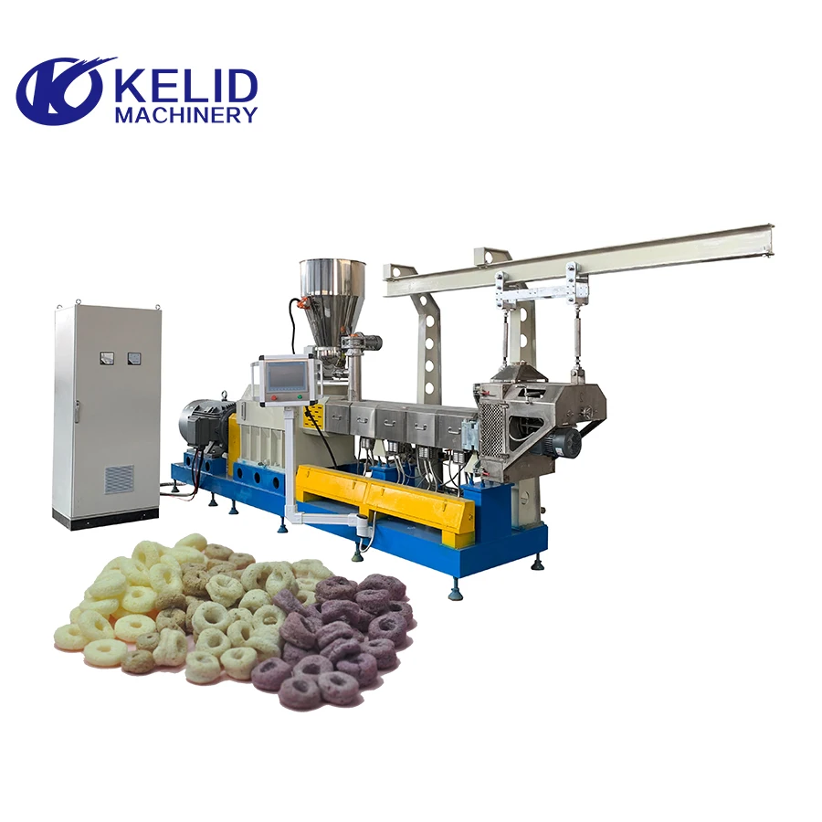Automatic Cereal Breakfast Corn Flakes Snack Food Making Machine from Jinan