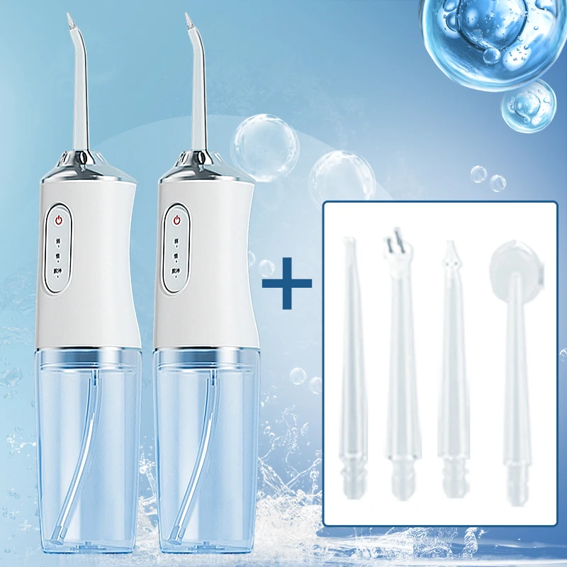 350ML Electric Water Flosser USB Rechargeable Cordless Teeth Whitening Remove Teeth Stain Portable Oral Irrigator For Traveling