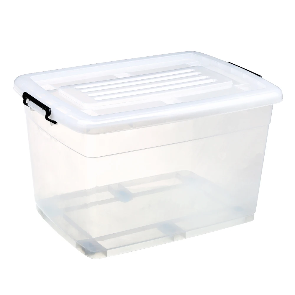 Customized High Quality 130l Plastic Transparent Storage Box