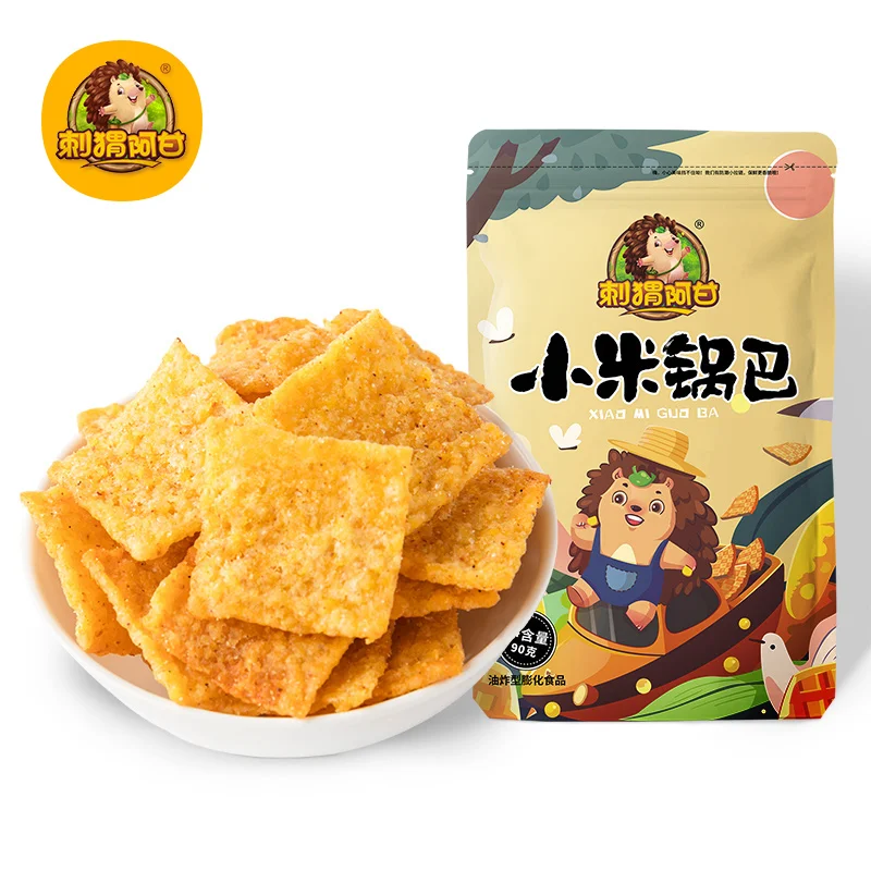 
leisure food import snacks Millet Crispy (Salted Egg Yolk/Crab/Barbecue/Spicy)160g rice products prepackaged food crispy rice gr 