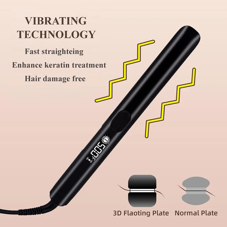 High Temp Professional 2 in 1 Hair Straighten Ceramic Wide Flat Iron Hair Straightener and Curler for Professional Salon
