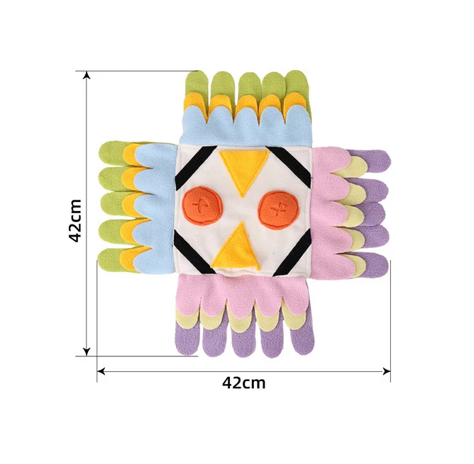 Wholesale New Product Owl Durable Polar Fleece Interactive Dog Smart Toy Pet Dog Snuffle Training Mat