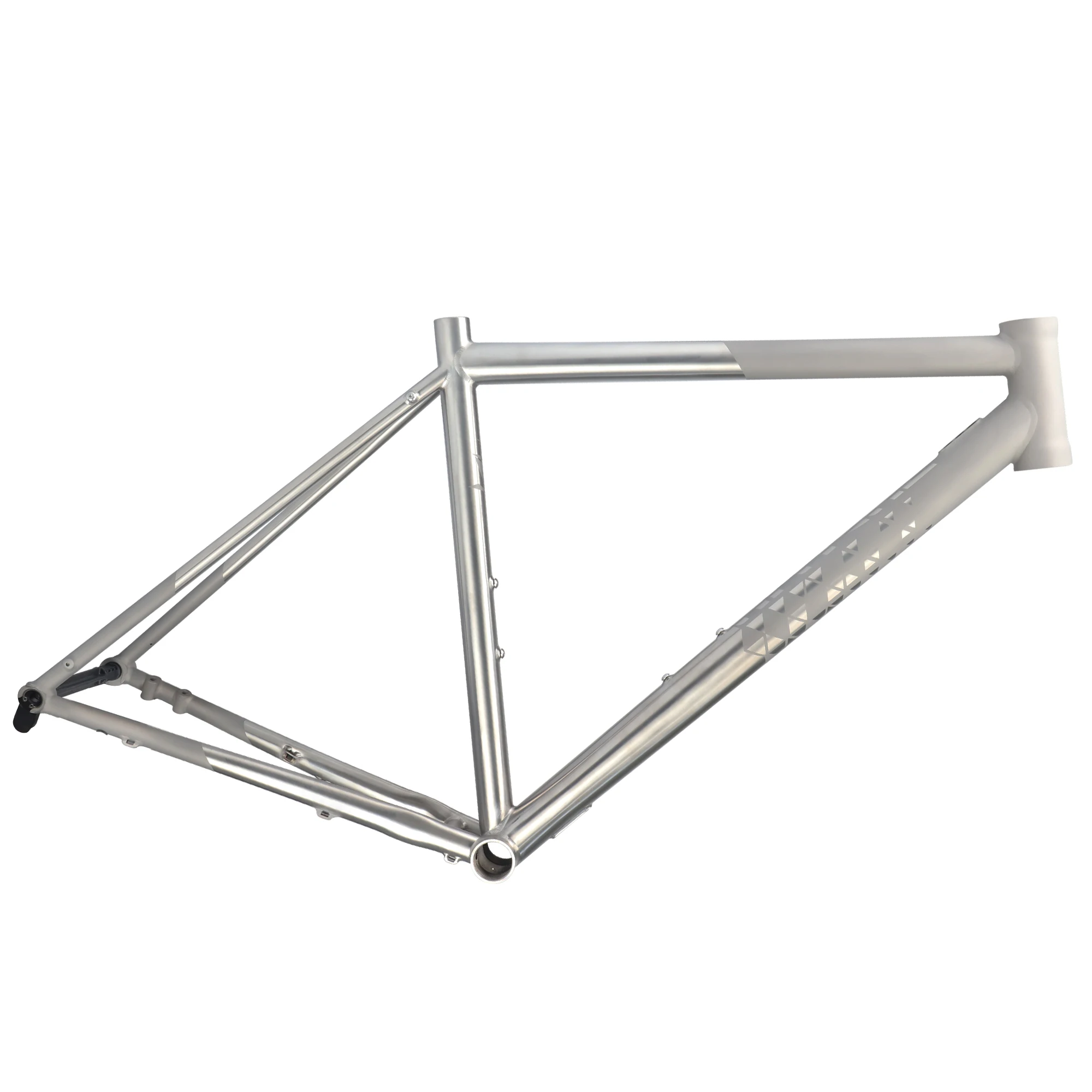 ZUKKA Ultra Light Titanium Alloy Bicycle Frame Thru Axle 700C Road Bike Titanium Frame Set With Carbon Fork