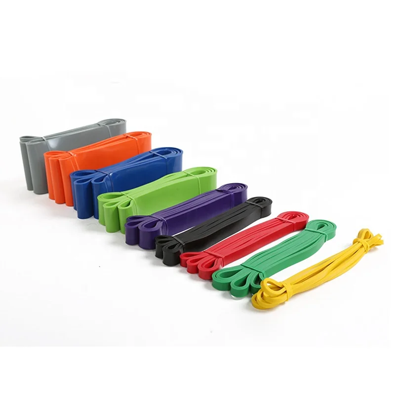 Resistance Band Color Band Natural Latex Strap Loop 5-250LB with Customized Logo