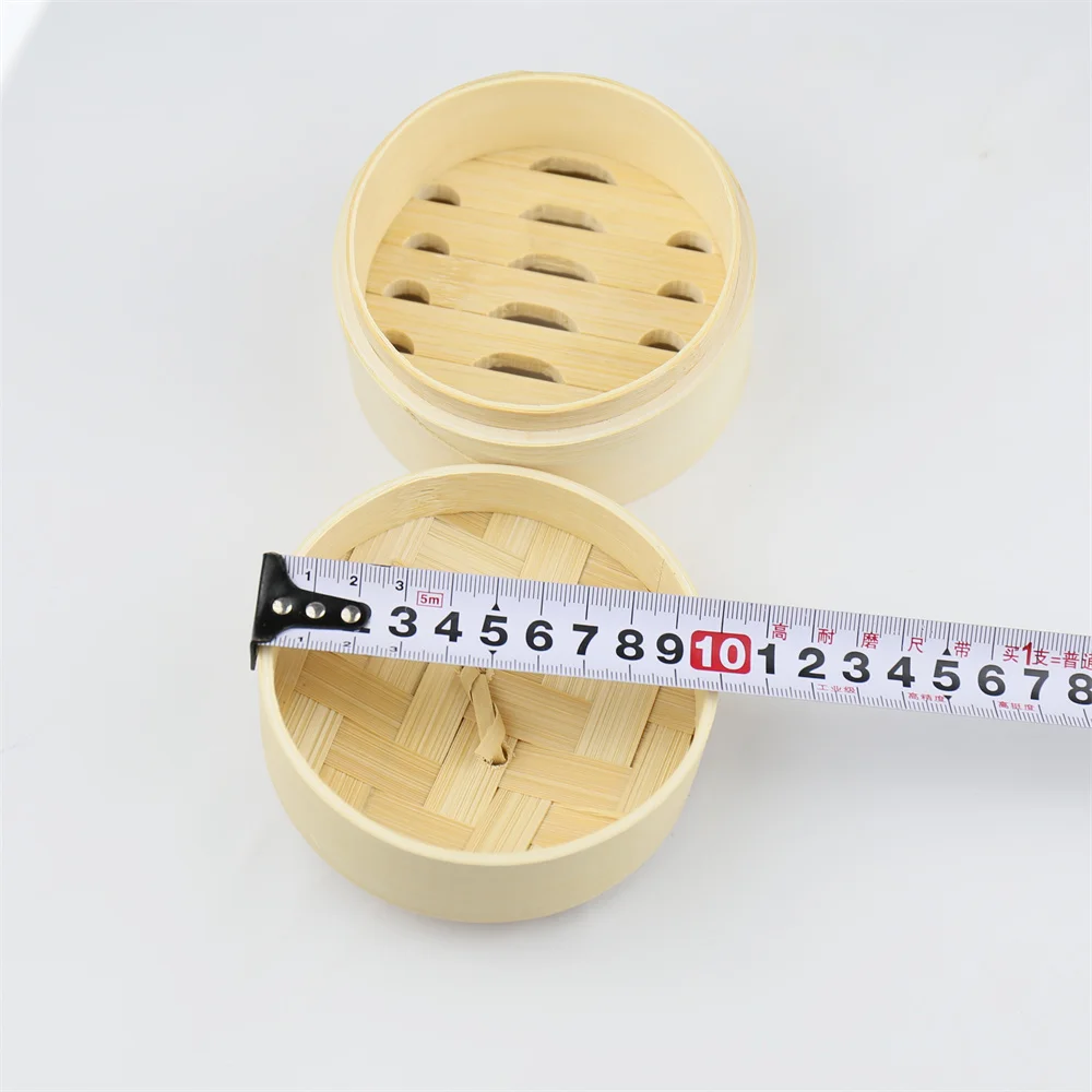 Artisanal Bamboo Steamers in Various Sizes  2 Tier Design for Culinary