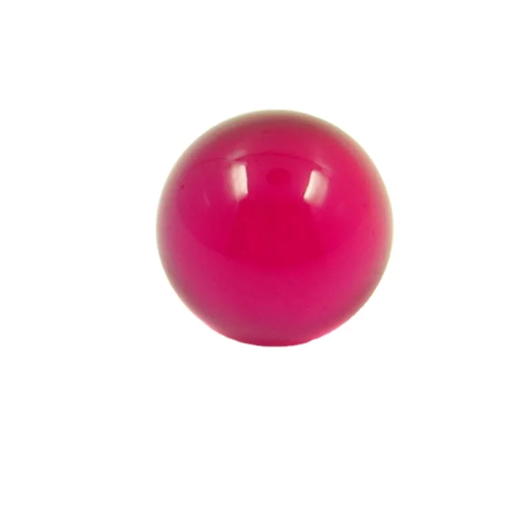 Wholesale Synthetic Rose Red Round 3# Corundum Beads For Bracelet