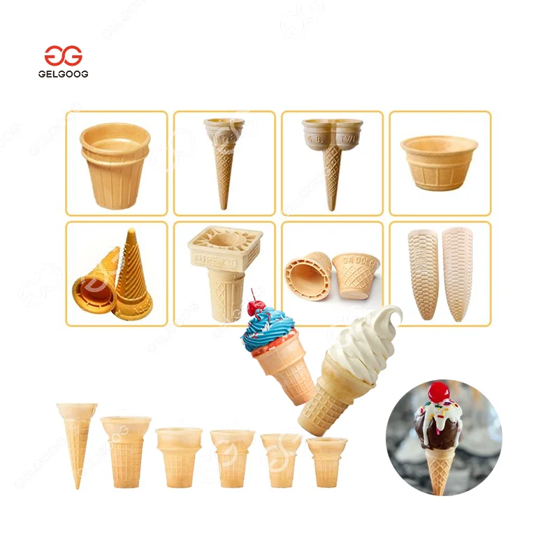 Automatic Egg Cones Para Soft Icecream Wafer Ice Cream Cone Maker Ice Cream Cone Product Line